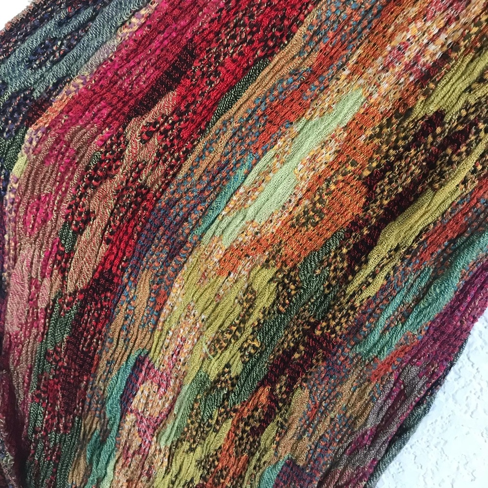 Gently used colorful Tolani scarf